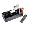Dacasso Black Leather Remote Control Organizer (Coasters Available Separately) AG-1095